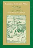 Copertina di Classical Japanese prose