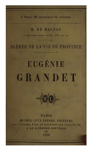 Copertina di Eugénie Grandet