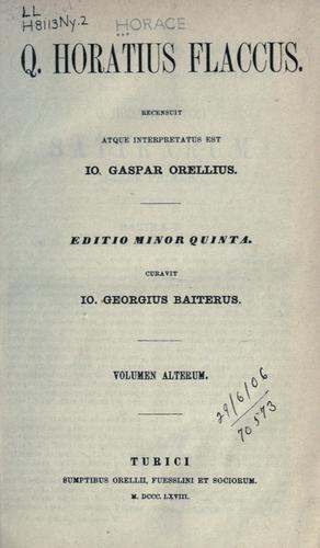 Copertina di The works of Horace