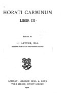 Copertina di Horati carminum