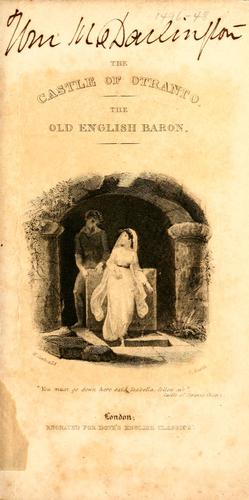 Copertina di The Castle of Otranto
