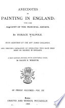 Copertina di Anecdotes of Painting in England