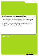 Copertina di Kindheit und Adoleszenz bei Fëdor Sologub