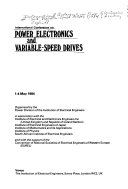 Copertina di Power Electronics and Variable-Speed Drives