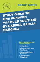 Copertina di Study Guide to One Hundred Years of Solitude by Gabriel Garcia Marquez