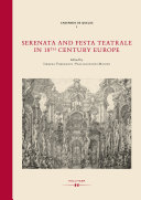 Copertina di Serenata and Festa Teatrale in 18th Century Europe