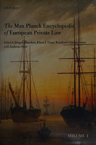 Copertina di The Max Planck encyclopedia of European private law