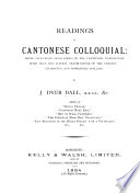 Copertina di Readings in Cantonese Colloquial