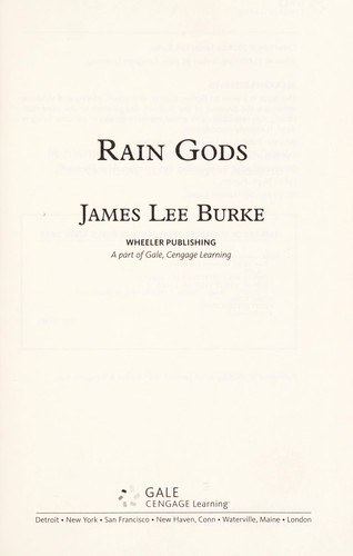 Copertina di Rain gods