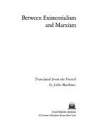 Copertina di Between existentialism and Marxism