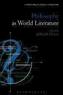 Copertina di Philosophy as World Literature