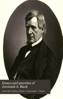 Copertina di Essays and Speeches of Jeremiah S. Black