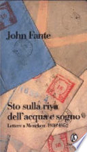Copertina di Sto sulla riva dell'acqua e sogno. Lettere a Mencken 1930-1952
