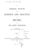 Copertina di A General History of the Science and Practice of Music, by Sir John Hawkins
