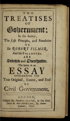 Copertina di Two Treatises on Government