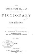 Copertina di New English and Italian Pronouncing and Explanatory Dictionary