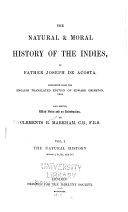 Copertina di The Natural & Moral History of the Indies: The natural history (books I-IV)