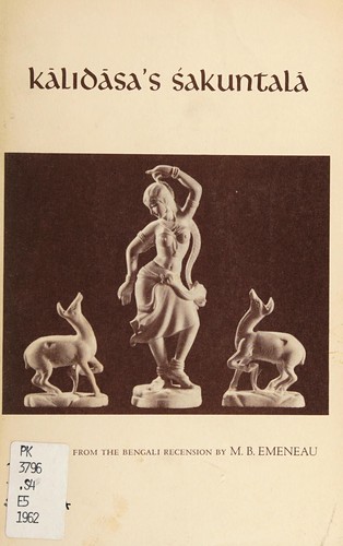 Copertina di The Abhijñānaśākuntalam of Kālidāsa