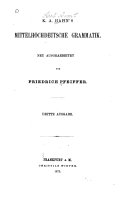 Copertina di K.A. Hahn's Mittelhochdeutsche Grammatik