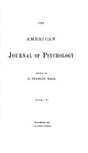 Copertina di The American Journal of Psychology