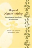 Copertina di Beyond Nature Writing