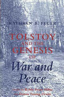 Copertina di Tolstoy and the Genesis of "War and Peace"