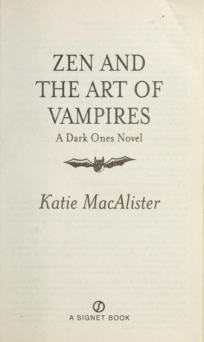 Copertina di Zen and the art of vampires