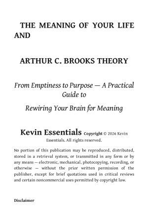 Copertina di The Meaning of Your Life and Arthur C. Brooks Theory