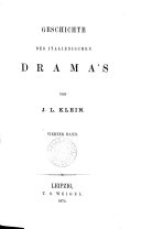 Copertina di Geschichte des Drama's