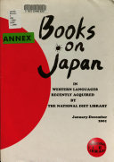 Copertina di Books on Japan in Western Languages Recently Acquired by the National Diet Library