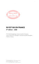 Copertina di Who's who in France 2008