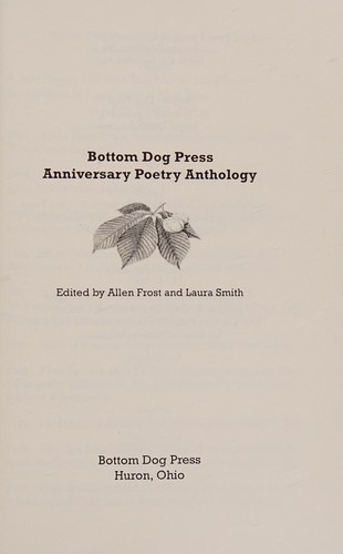 Copertina di Bottom Dog Press anniversary poetry anthology