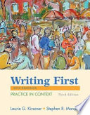 Copertina di Writing First with Readings