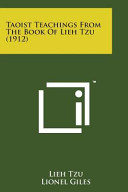 Copertina di Taoist Teachings from the Book of Lieh Tzu (1912)