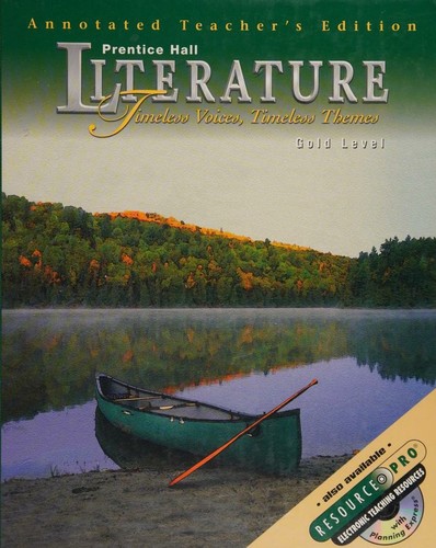 Copertina di Prentice Hall Literature -- Timeless Voices, Timeless Themes -- gold