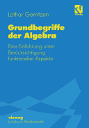 Copertina di Grundbegriffe der Algebra