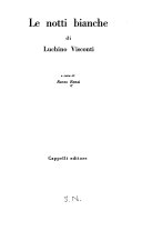 Copertina di Le notti bianche di Luchino Visconti