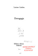 Copertina di Demagogia