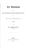 Copertina di “Die” Reformation und die Ã¤lteren Reformparteien