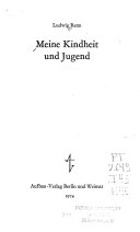 Copertina di Meine Kindheit und Jugend