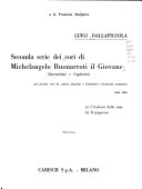Copertina di Sei cori di Michelangelo Buonarroti il Giovane