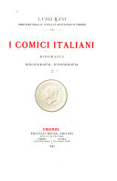 Copertina di I comici italiani, biografia, bibliografia, iconografia: pte. 2. C-K