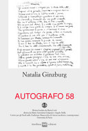 Copertina di Autografo. Natalia Ginzburg (2017)