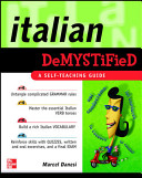 Copertina di Italian Demystified : A Self Teaching Guide