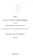 Copertina di De Oratore