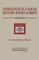 Copertina di Genealogical & Local History Books in Print