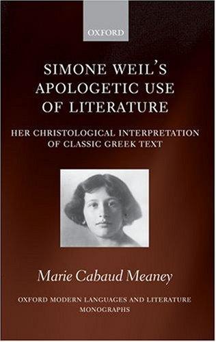 Copertina di Simone Weil's Apologetic Use of Literature