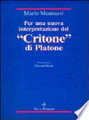 Copertina di Per una nuova interpretazione del "Critone" di Platone