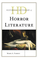 Copertina di Historical Dictionary of Horror Literature