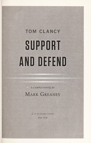 Copertina di Tom Clancy Support and Defend